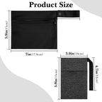 Linkidea Travel 4 Pack Soap Bar Bag with Foaming Nets, Waterproof Soap Saver Pouch, Quick Dry Exfoliating Soap Case for Travel, Camping, Gym, Shower Storage Organizer (Black)