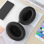 Linkidea Replacement Ear Pads for Srhythm NC25/ NC25 Pro Headphones Ear Cushions (Protein Leather / Black)