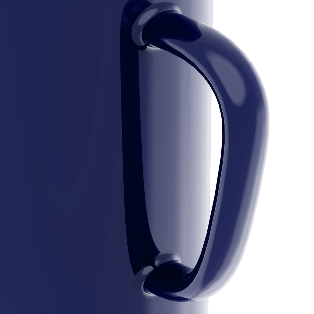 Linkidea 40oz Oversized Coffee Mugs for Office and Home, Extra Large Ceramic Cup with Handle, Heavy Tea Cup Large Capacity Drinking Teacups Gift for Friends, Navy Blue