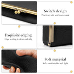 Extra Large Sunglasses Pouch Case, Black Vegan Leather Shades Organizer Soft Bag Compatible with RayBan RB4401D RBS0101S RB8097 RB8089 QUAY Versace VE4395