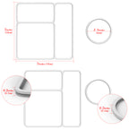 Linkidea 4 Pcs Silicone Seal Replacement, Exact Fit Lid Seal Gasket Compatible with OmieBox, Leakproof Food Safe Parts & Accessories for Bento Box (White)