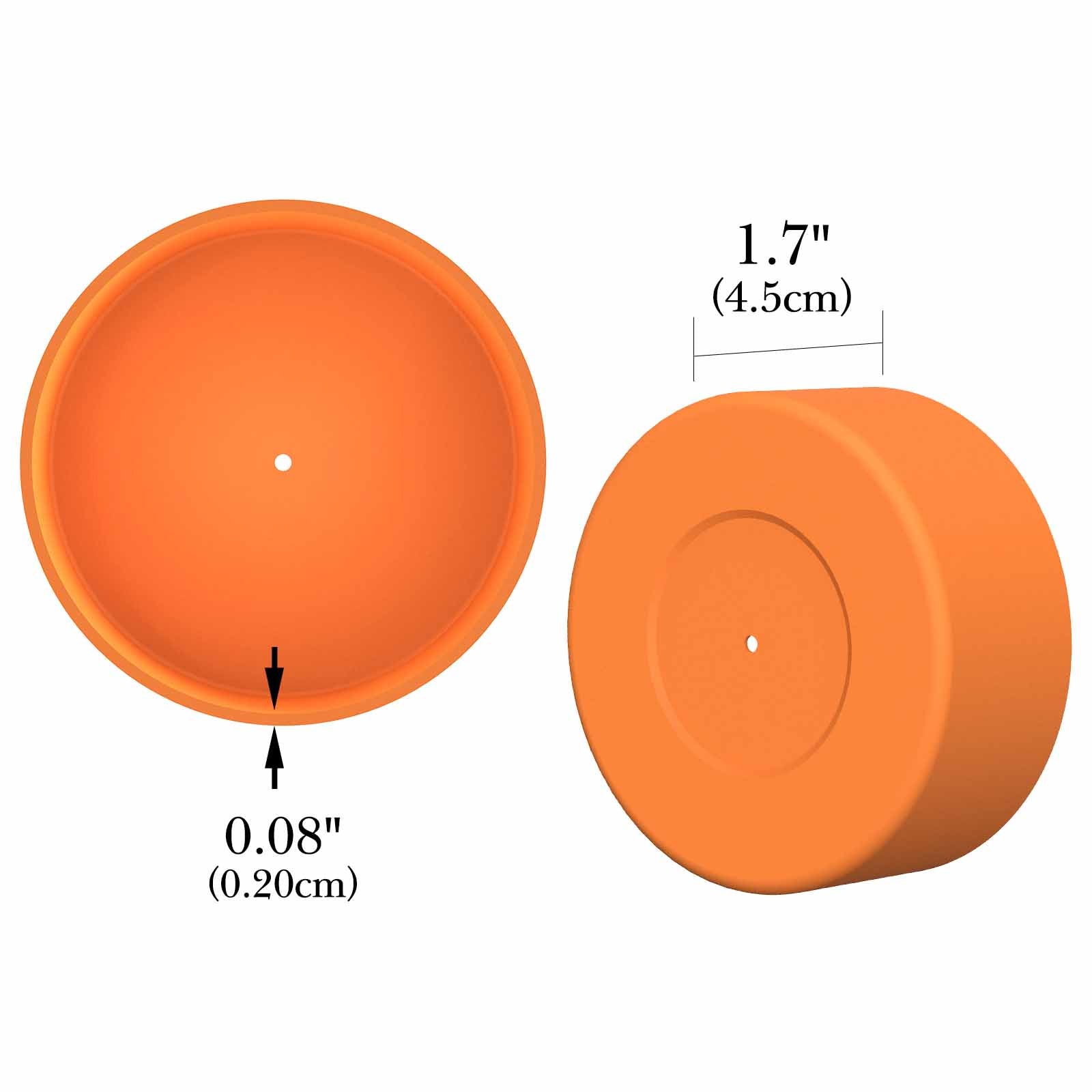 Linkidea 2 Pack Water Bottle Boot Compatible with Owala FreeSip 16oz, FreeSip Tritan 25oz, Silicone Anti-Slip Bottle Bottom Bumper Protector (Orange)