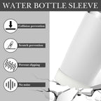 Linkidea 2 Pack Water Bottle Boot Compatible with YETI Tumbler 20oz/30oz, Travel Mug 20oz/30oz, Silicone Anti-Slip Waterbottle Bottom Sleeve Cover Protector (White)