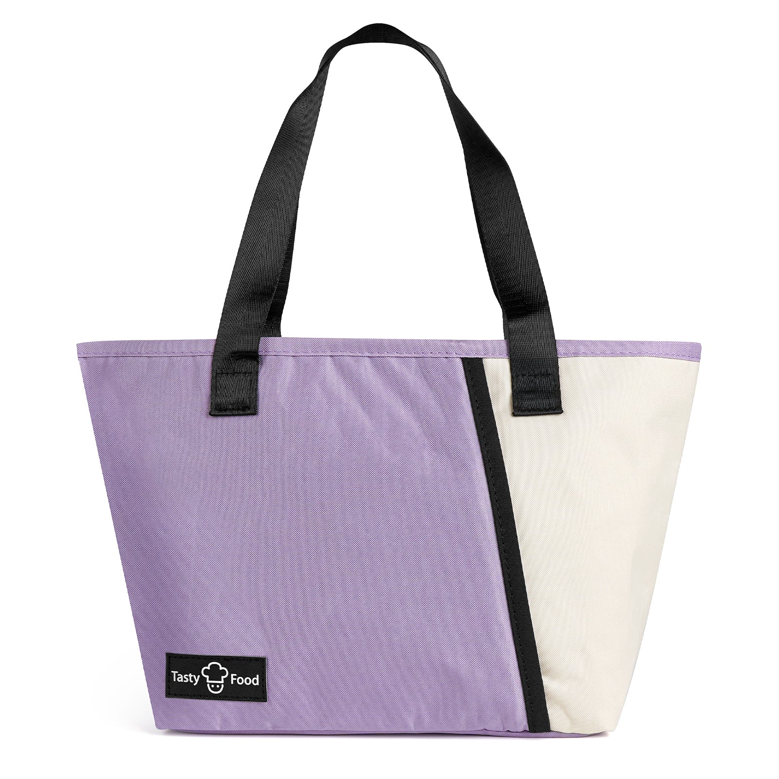 Linkidea Insulated Lunch Bag, Reusable Lunch Tote Bag with Zipper for Men & Women, Insulated Lunch Box Bag with Hand Strap Compatible with Bentogo, Iteryn, Bentoheaven, Ello, Natraprow (Purple)