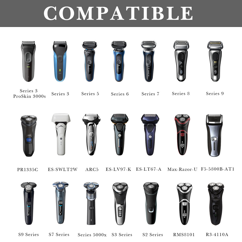 Linkidea Hard Shell Shaver Travel Case, Compatible with Philips Norelco 2400, 3600, MANSPOT Electric Razor, Portable Storage Organizer (Silver)