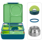Linkidea 4 Pcs Silicone Seal Replacement, Exact Fit Lid Seal Gasket Compatible with OmieBox, Leakproof Food Safe Parts & Accessories for Bento Box (Navy)
