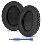 Replacement Ear Pads for HyperX Cloud II/Cloud III/Mix/Alpha/Cloud Flight/Stinger 2 Headphones, Headset Earpads (Protein Leather / Black)
