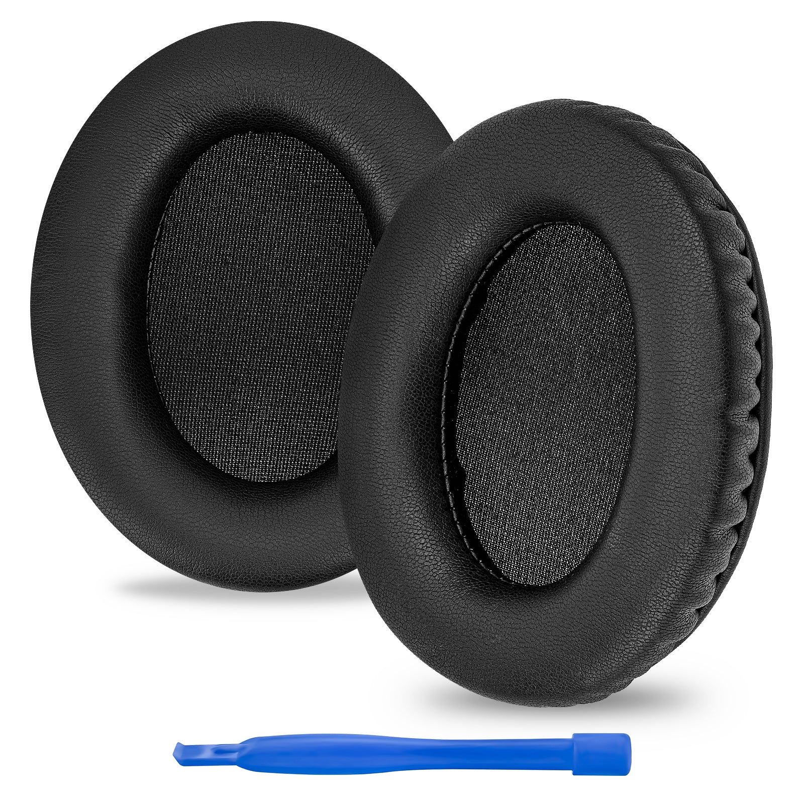 Replacement Ear Pads for HyperX Cloud II/Cloud III/Mix/Alpha/Cloud Flight/Stinger 2 Headphones, Headset Earpads (Protein Leather / Black)