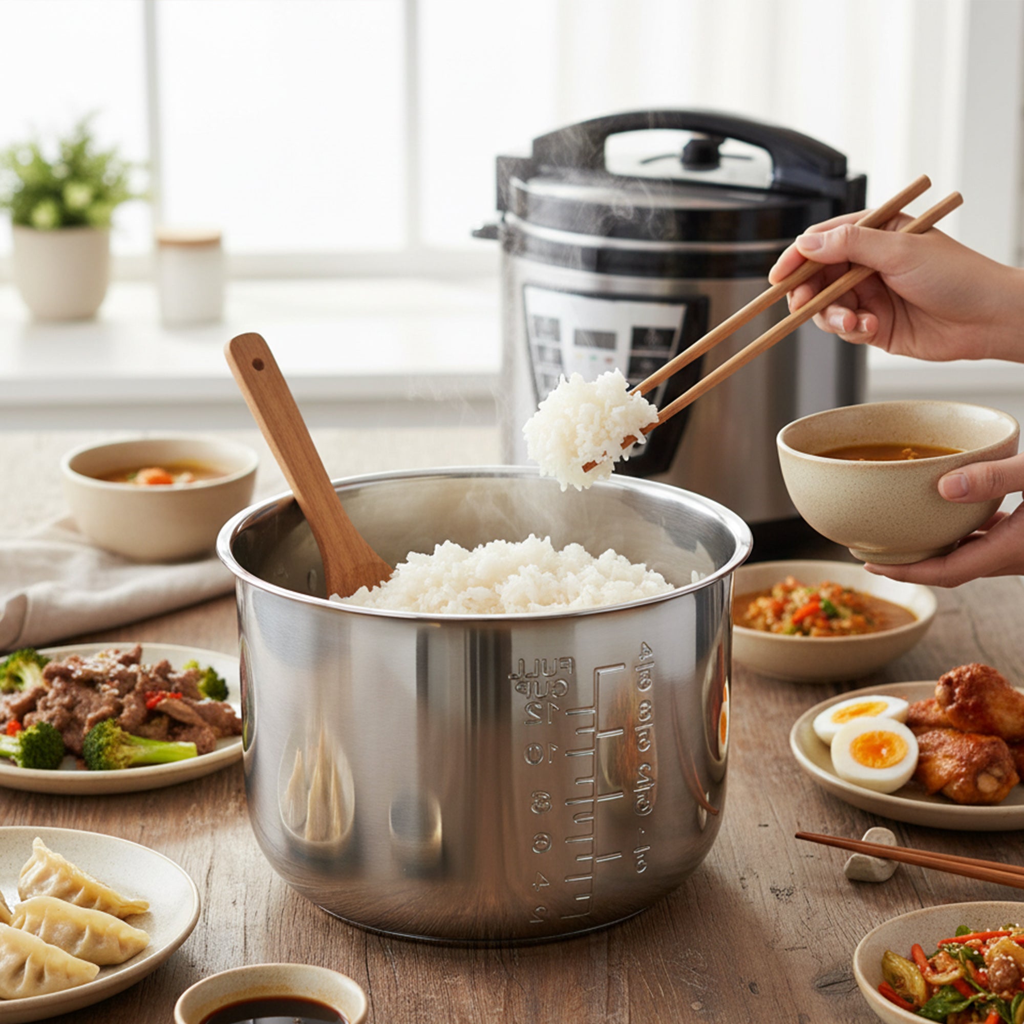 Linkidea Rice Cooker Stainless Steel Inner Pot Compatible with Instant Pot Model PPC770, PPC771, Dishwasher Safe, No Coating Replacement Bowl