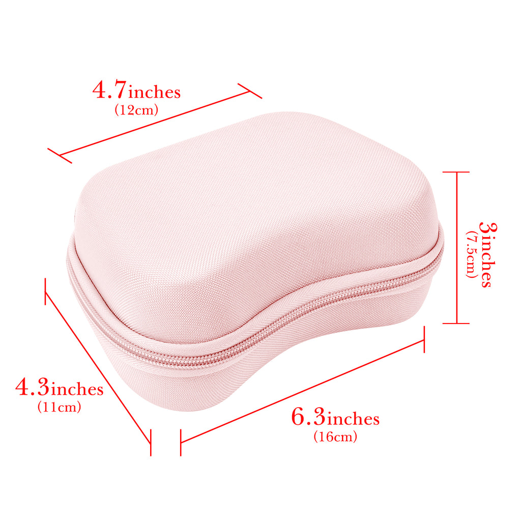 Linkidea Travel Controller Case Compatible with 8BitDo Pro 2, Ultimate Bluetooth, Protective Hard Shell Storage Bag (Pink)
