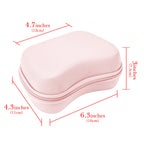 Linkidea Travel Controller Case Compatible with 8BitDo Pro 2, Ultimate Bluetooth, Protective Hard Shell Storage Bag (Pink)