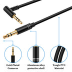 Linkidea Audio Cable 2 Pack Replacement Audio Cable for Skullcandy Hesh 3/2, Crusher Evo/ANC/ANC 2, Riff 2 Headphones, 3.5mm TRS Replacement Aux Cord (5 ft / 1.5 m)
