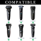 Linkidea Hard Shell Electric Shaver Travel Case, Compatible with Philips 2400, 3900, 7000, Trimmer Accessory Organizer Bag (Black)