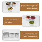 Linkidea 3 Pcs Stainless Steel Food Storage Containers Set, Metal Meal Prep Containers-Stackable Storage Containers with lids, Freezer to Oven Safe
