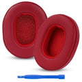 Linkidea Replacement Ear Pads for Skullcandy Crusher Wireless/ Evo/ ANC, Hesh 3/ Evo/ ANC, Venue ANC Headphones, Ear Cushions (Protein Leather/ Red)