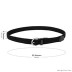Elastic Braided Belt for Teens, No-Hole Stretch Belt with Alloy Buckle, Adjustable Unisex Waistband for Boys and Girls (Black, Fits Up to 35.4")