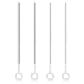 Linkidea Water Bottle Full Coverage Bristles Straw Cleaner Brush Set, 4 Pack with 2 Diameters Drinking Straw Cleaning Brush, 10 Inch Length Grip Handle Straw Brushes for Tumblers (6mm & 8mm)