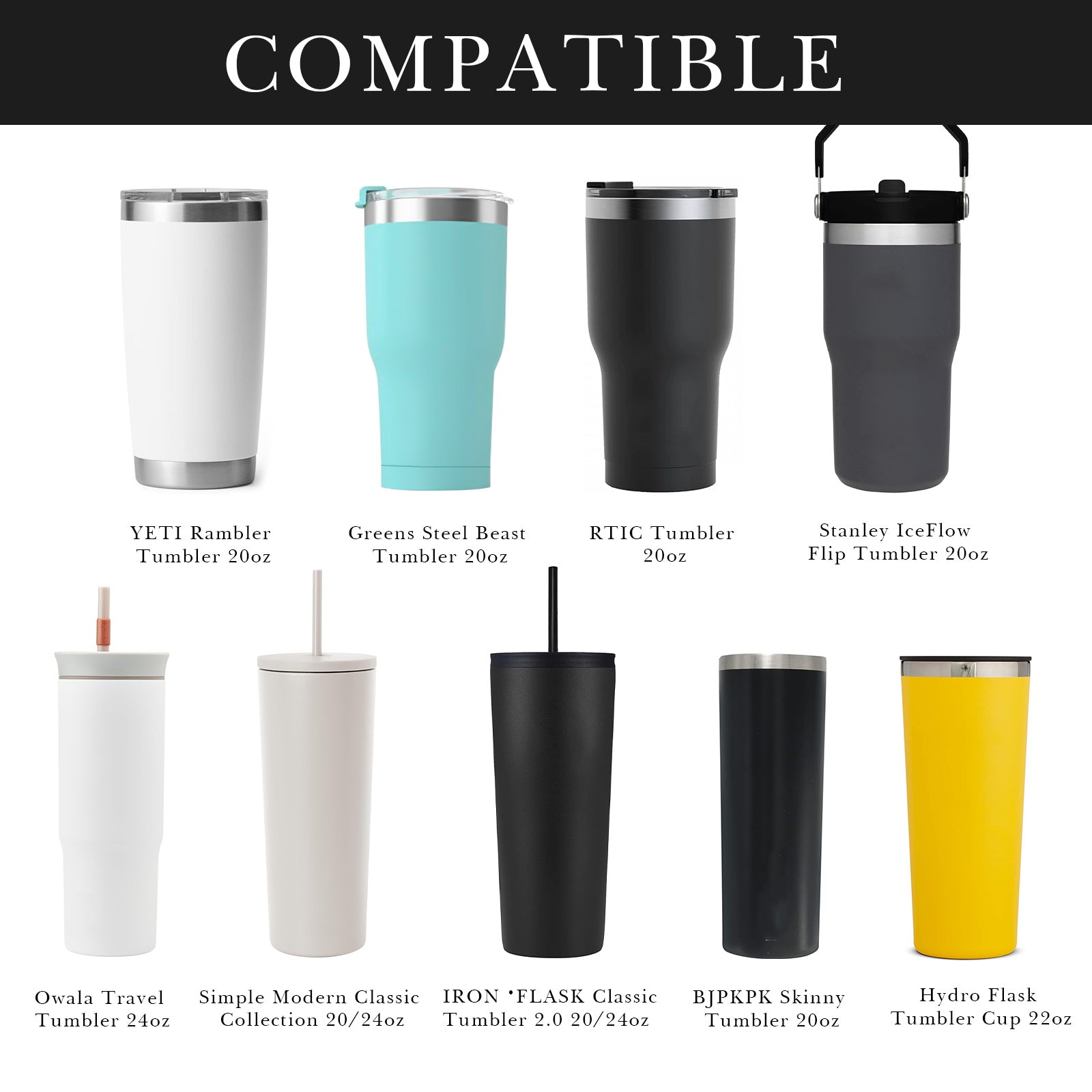 Linkidea Tumbler Carrier with Strap Compatible with YETI Rambler Tumbler 20oz, IRON °FLASK Classic Tumbler 2.0 20/24oz, Coffee Mug Sling Bag Holder, Shoulder Strap with Pocket, Black