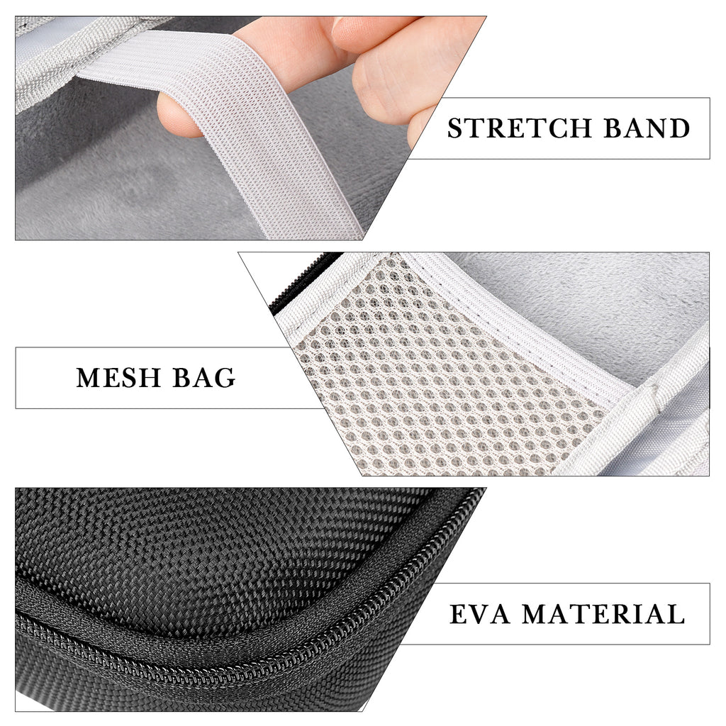 Linkidea Hard Shell Travel Case for Philips Norelco Shavers 2400, 3600 Series, Electric Razor Organizer & Protector, Men's Shaving Accessories Holder (Black)