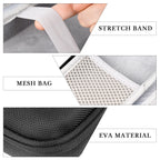 Linkidea Hard Shell Travel Case for Philips Norelco Shavers 2400, 3600 Series, Electric Razor Organizer & Protector, Men's Shaving Accessories Holder (Black)