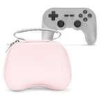 Linkidea Hard Travel Case Compatible with 8BitDo Pro 2, Ultimate and 2.4G Dual Sense Wireless Controller, Game Protective Storage Carrying Bag (Pink)