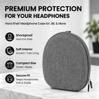 Linkidea Headphones Carrying Case Compatible with Bose QuietComfort Ultra II, QC 45/35/SE, AE2w, AE2, Protective Hard Shell Travel Bag with Cable, Charger Storage (Dark Grey)