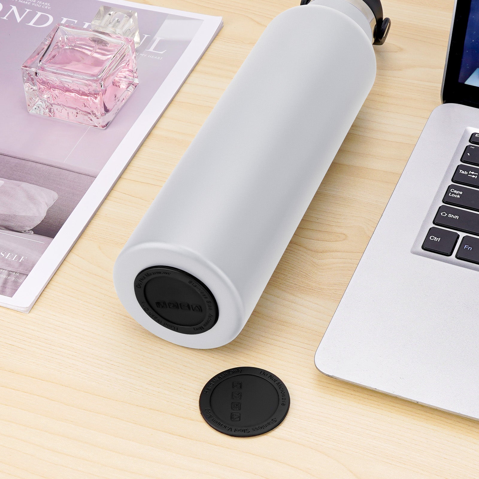 Linkidea 6 Pack Water Bottle Bottom Pad Compatible with IRON °FLASK Wide Mouth 14oz/18oz/22oz, Silicone Waterbottle Bottom Silencer, Protective Anti-Slip Rubber Bottom Protector