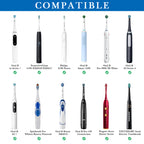 Linkidea Electric Toothbrush and Toothpaste Travel Case with Ventilation and Pocket for Charger, Compatible with Oral-B iO Series, Philip Sonicare, Hard Shell Electronic Tooth Brush Storage Bag