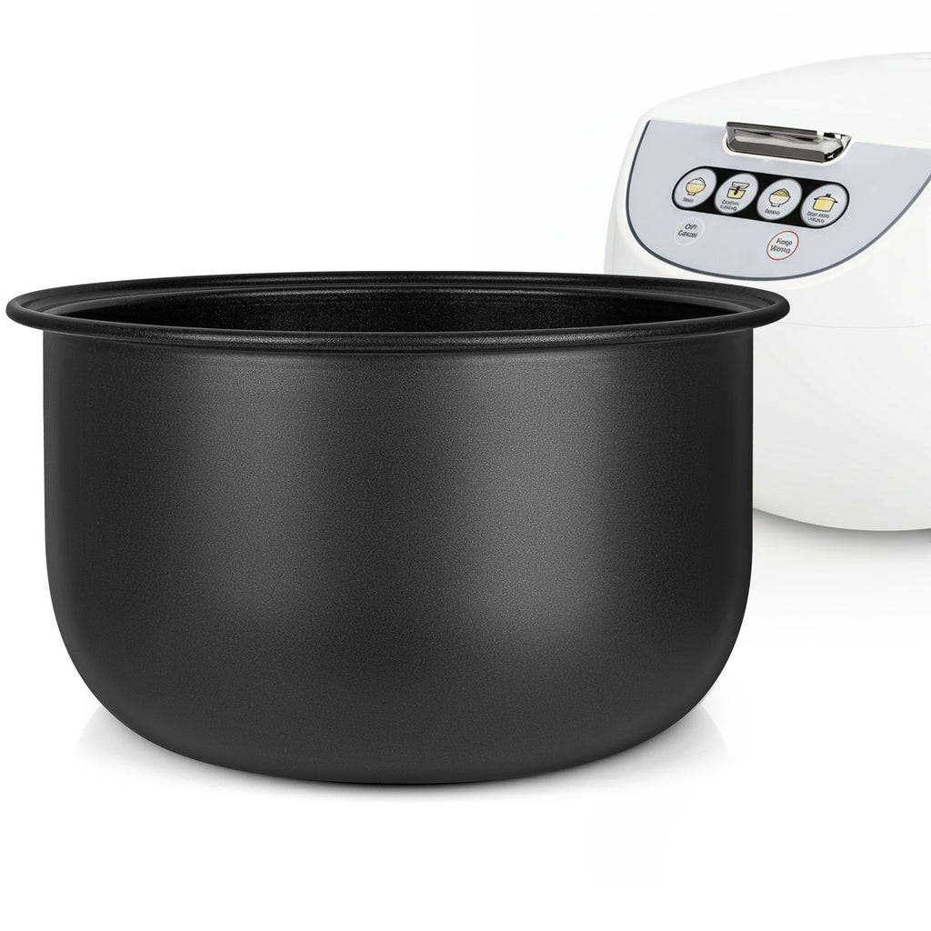 Linkidea Rice Cooker Aluminum Alloy Inner Pot Compatible with Tiger JBV-A10U, JBV-S10U Dishwasher Safe, Replacement Bowl