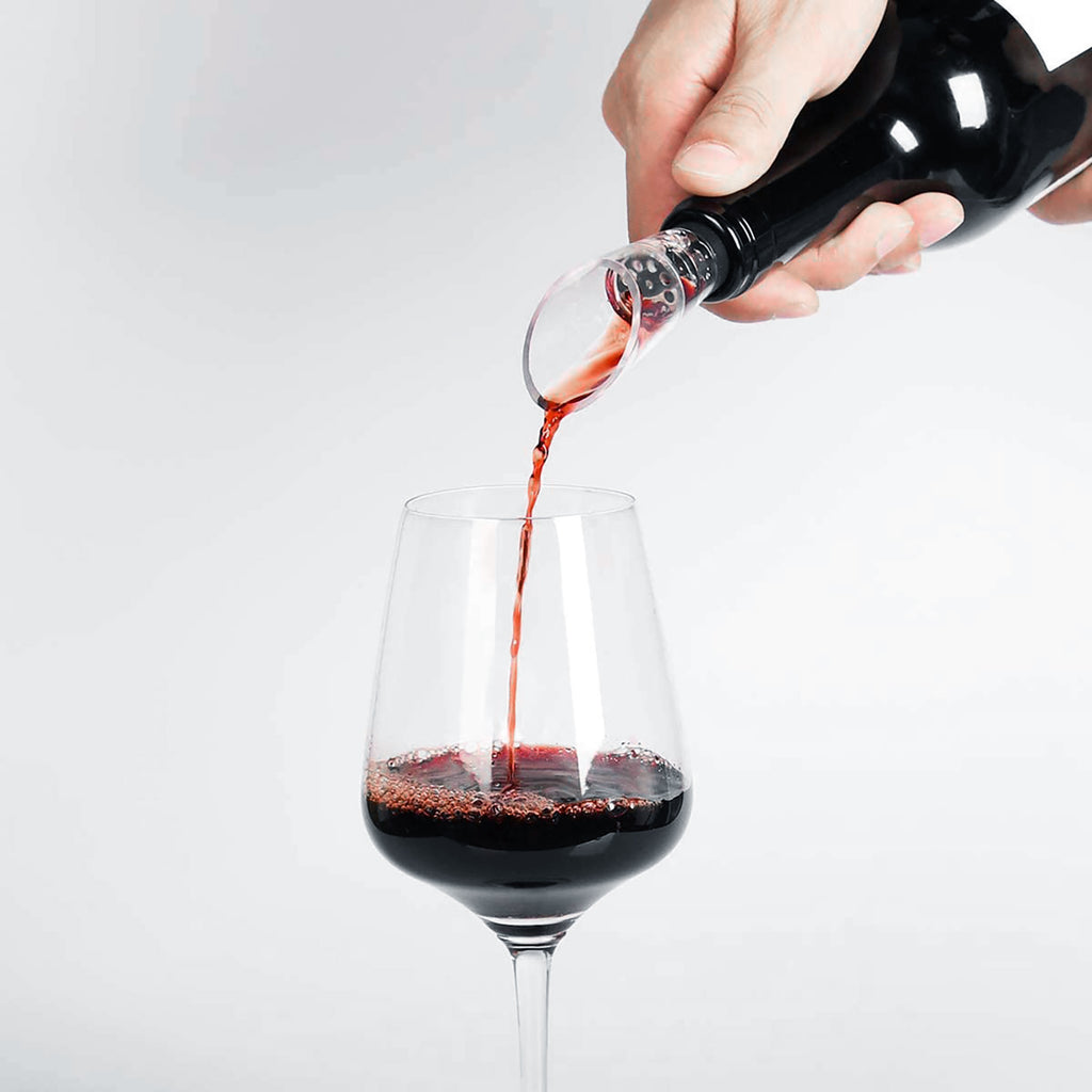 Linkidea 6 Pack Wine Aerator Pourer Spout, Portable Wine Air Aerator for Red and White Wine, Premium Wine Bottle Decanter with Aerator