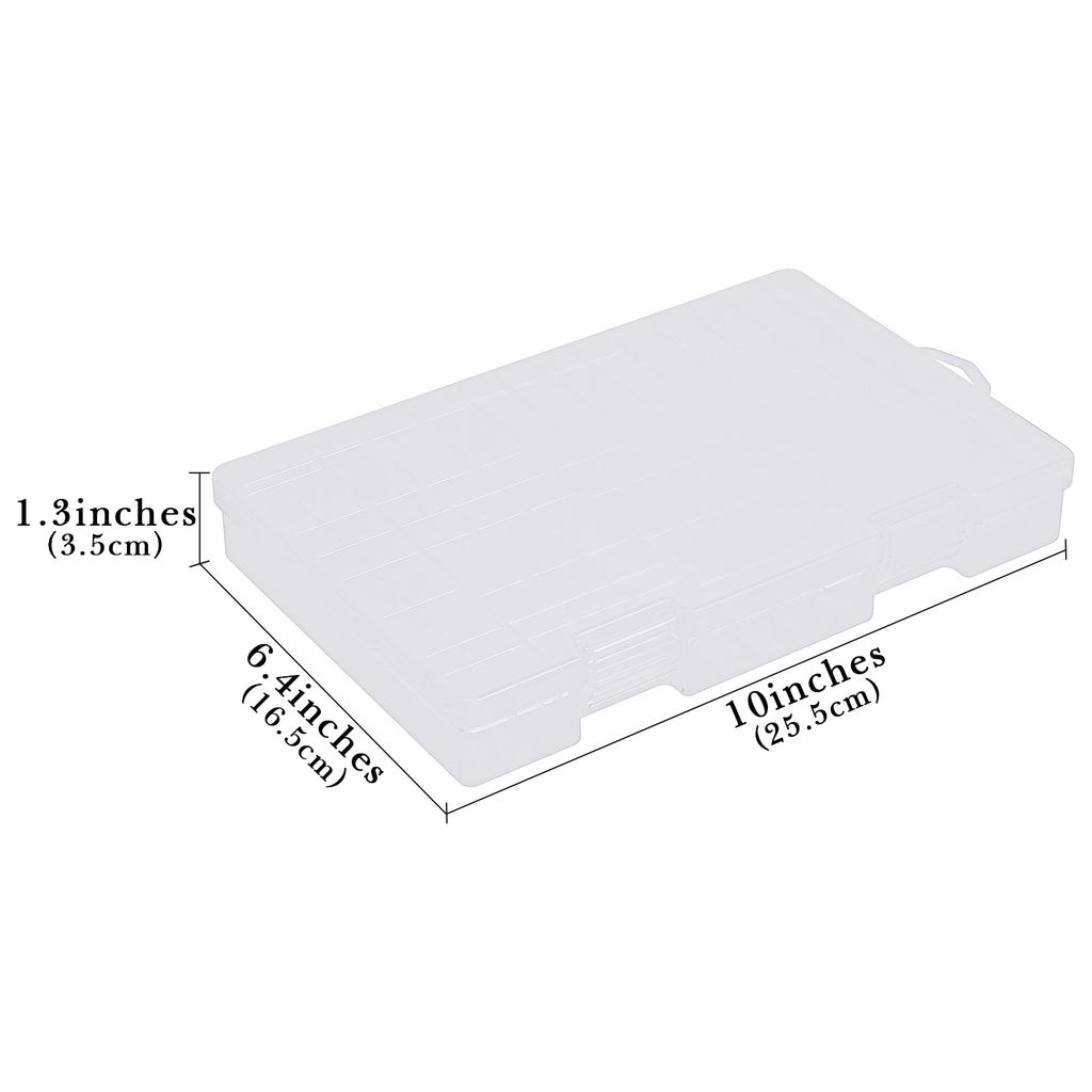 Linkidea Battery Organizer Storage Case, Battery Box Holds Batteries for 40 AAA, 60 AA, Large Capacity and Portable Battery Caddy