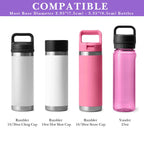 Linkidea Neoprene Water Bottle Carrier with Strap Compatible with YETI Rambler Bottle 18oz/26oz, Yonder 25oz, Insulated Waterbottle Sling Bag with Shoulder Strap, Light Purple