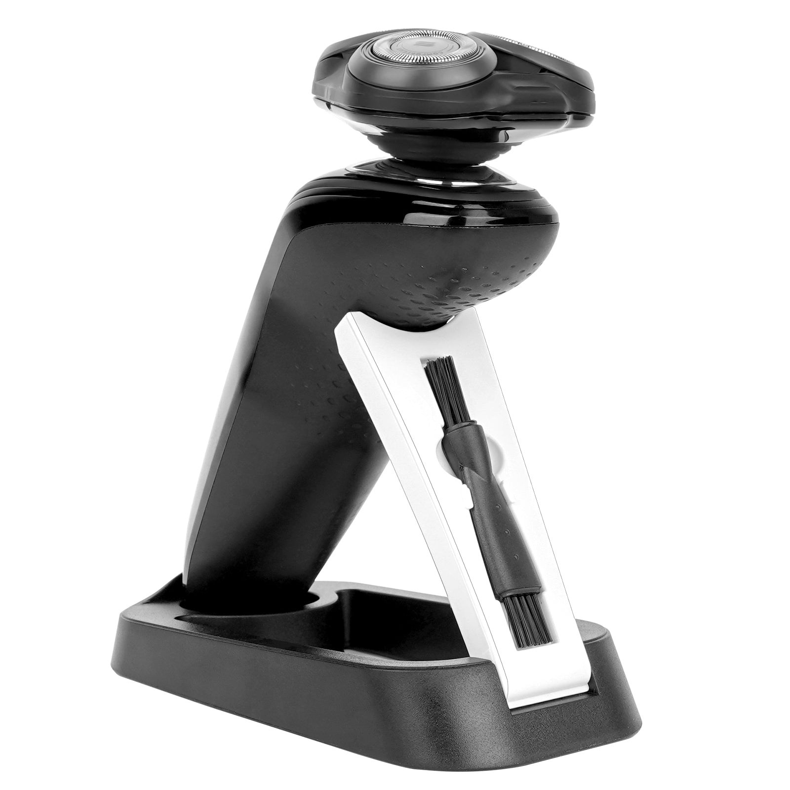 Linkidea Electric Razor Holder for Men, Folding Shaver Storage Stand, Shower Organizer Compatible with Philips Shaver 2400, Braun Series 3, 5, 6 (Black)