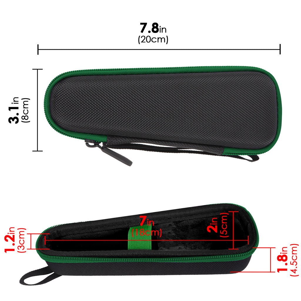 Linkidea Women's Electric Shaver Travel Case, Protective Hard Shell Carrying Bag for Bikini Trimmers & Epilators, Compatible with Philips BRL146/00, BRT383/50, Beanify 4-in-1 (Green)