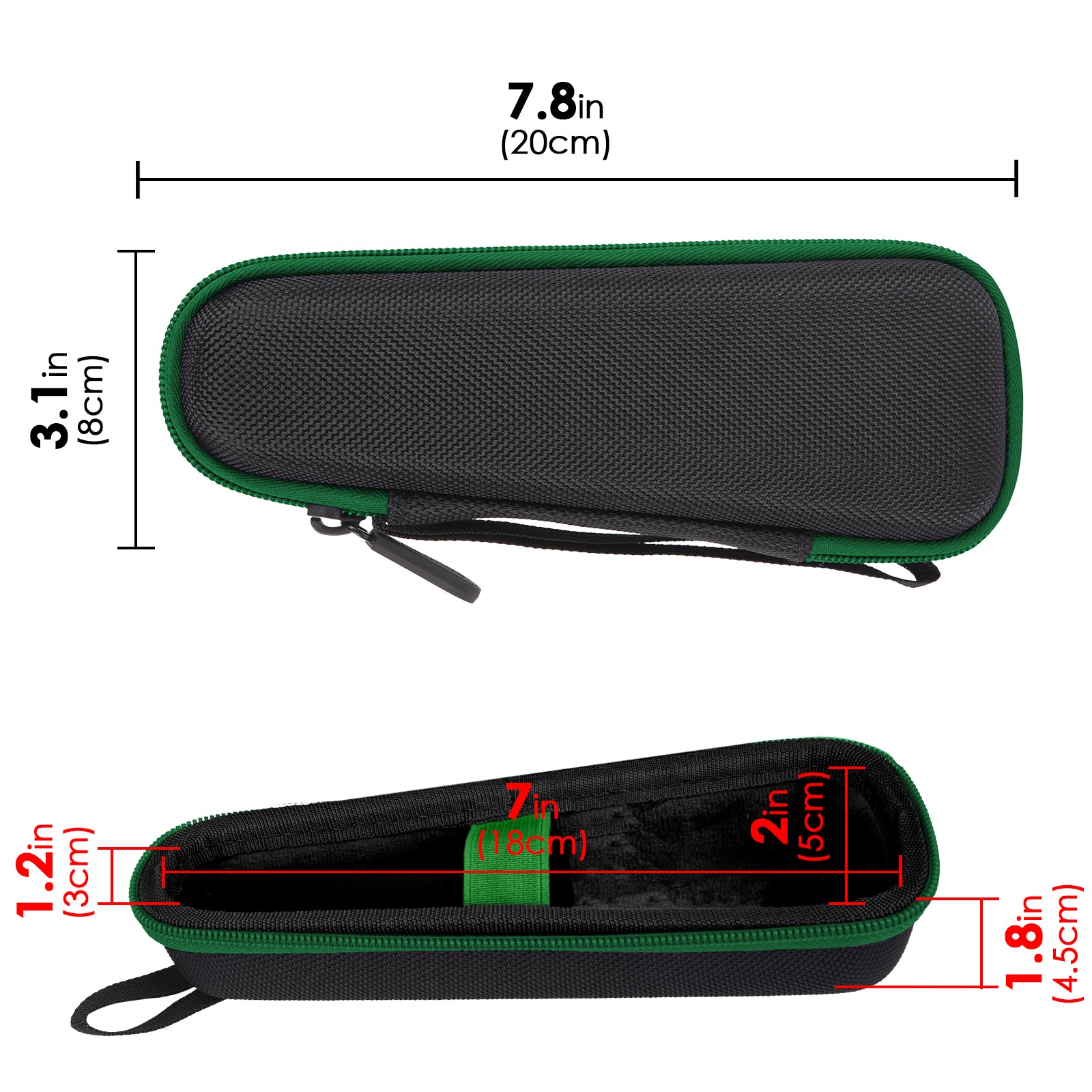 Linkidea Women's Electric Shaver Travel Case, Protective Hard Shell Carrying Bag for Bikini Trimmers & Epilators, Compatible with Philips BRL146/00, BRT383/50, Beanify 4-in-1 (Green)