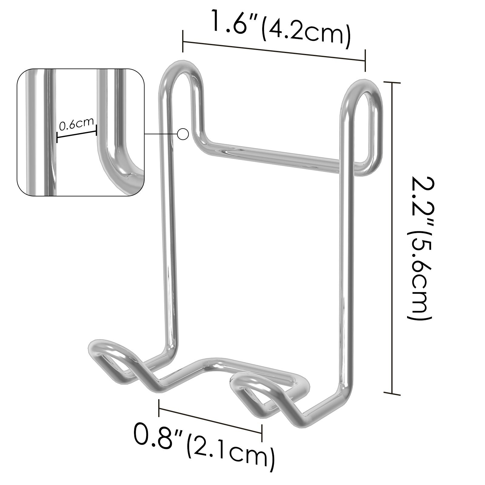 Linkidea Shower Caddy Shelf Hooks, Stainless Steel Wall Mounted Hanger Organizer for Loofah, Body Brush, Razor, Bath Sponge, Towel, Rust Resistant Bathroom Storage, Silver 4 Pack