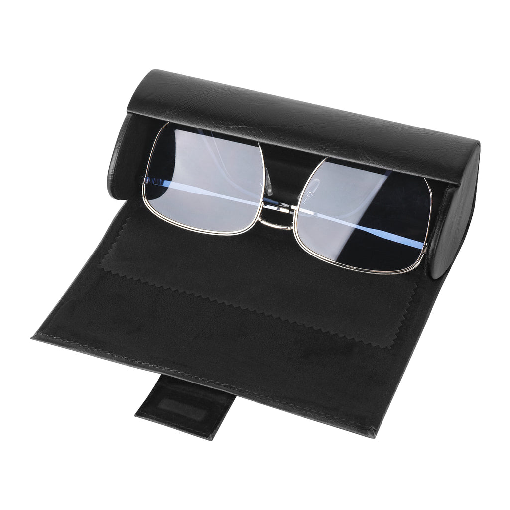 Extra Large Hard Shell Sunglasses Case, Oversized Sun Glasses Storage Organizer Compatible with QUAY FULL GLAM SET LIST HIGH KEY Gucci GG0713S GG0418S (XXL / Glossy Black)