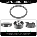 Linkidea 6 Pcs Blender Replacement Parts, Silicone Gasket Exact Fit Lid with Changing Tool, Compatible with NutriBullet Blenders 600W/900W (Grey)