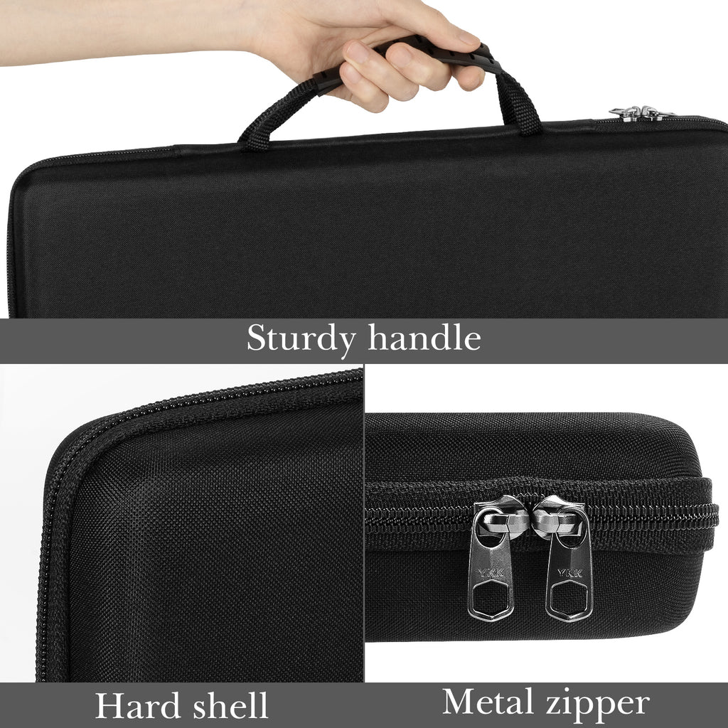 Linkidea Hard Travel Case for Compact 90%-96% Keyboard, Computer 100 Key Wireless / Wired Keyboard Carrying Protective Storage Box Bag, Compatible with RK Royal KLUDGE S98, AULA F99 Pro