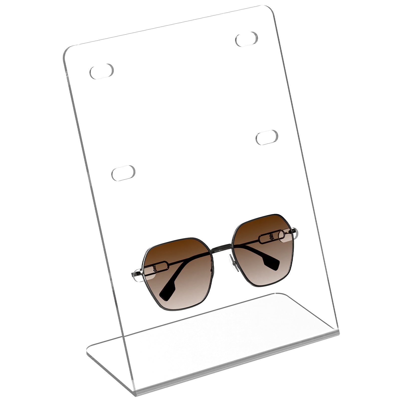 Extra Large Sunglasses Holder Stand, Clear Acrylic Eyewear Desk Display Organizer Compatible with Gucci GG0876S/GG0875S Balenciaga BB0201S/BB0166S