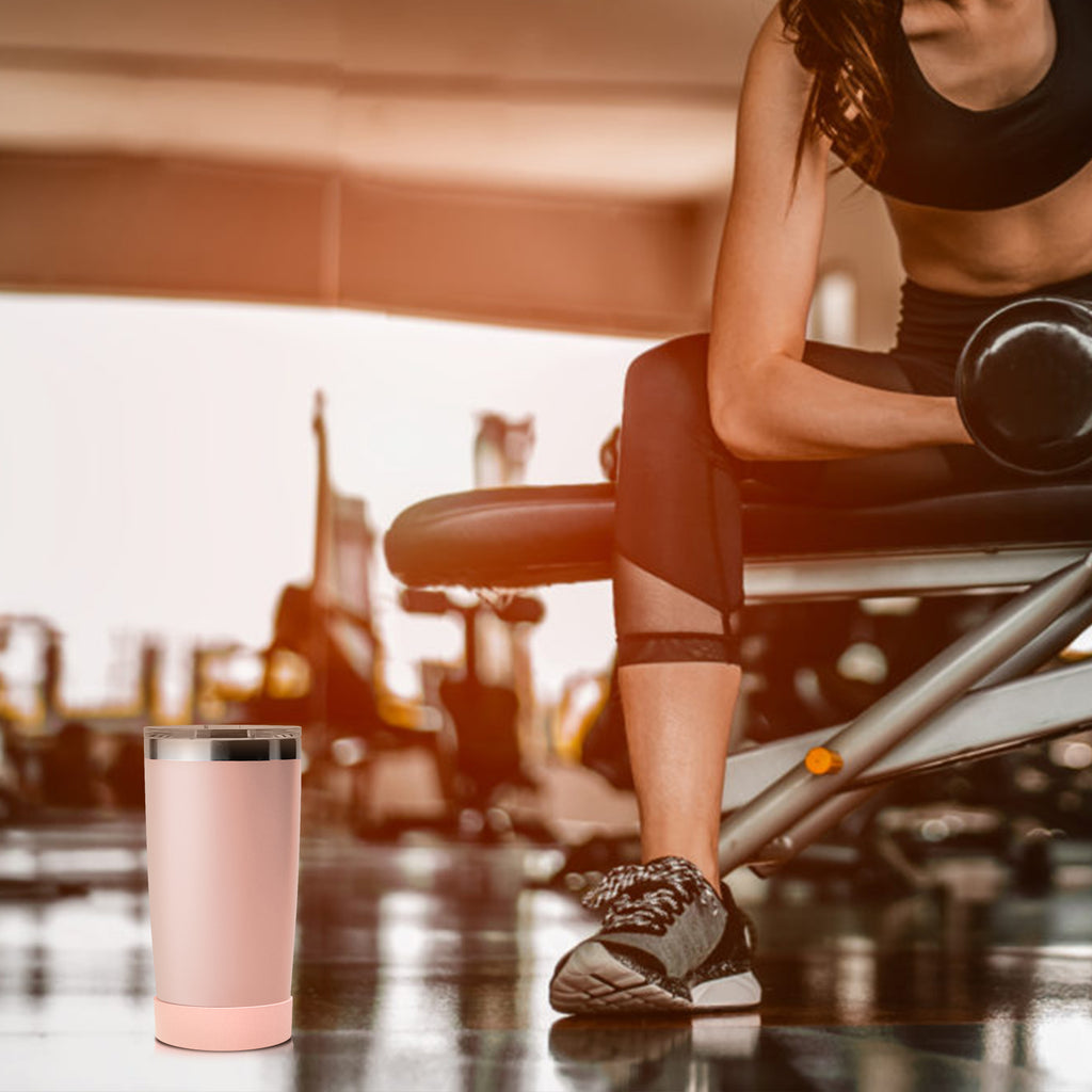 Linkidea 2 Pack Water Bottle Boot Compatible with YETI Tumbler 20oz/30oz, Travel Mug 20oz/30oz, Silicone Anti-Slip Waterbottle Bottom Sleeve Cover Protector (Ice Pink)