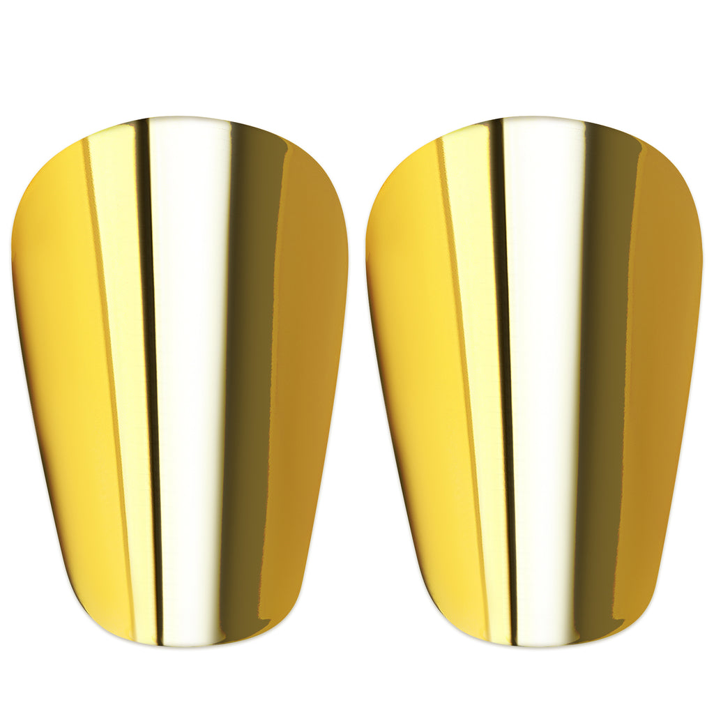 Linkidea Golden Soccer Shin Guards, Gold Color Protective Shin Pads for Kids, Youth
