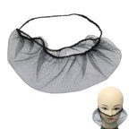 Linkidea 100 Pcs 15.7" Beard Net, Disposable Beard Covers with Elastic Bands, Comfortable Protective Beard Mask for Cooking (Black)