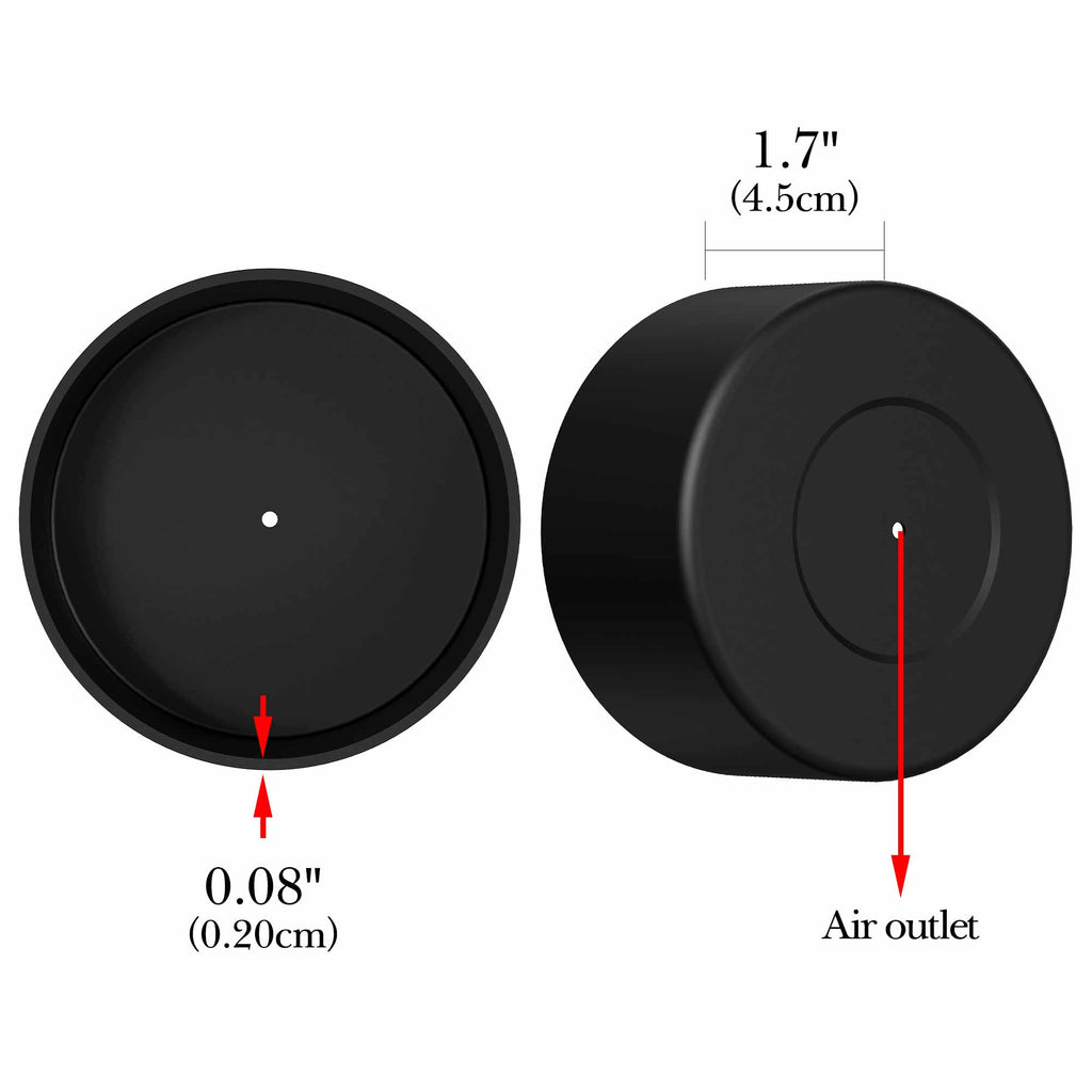 Linkidea 2 Pack Water Bottle Boot Compatible with Ello Cooper / Pop & Fill Bottle 32oz, Silicone Anti-Slip Bottle Bottom Sleeve Bumper Protector (Black)