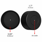 Linkidea 2 Pack Water Bottle Boot Compatible with Ello Cooper / Pop & Fill Bottle 32oz, Silicone Anti-Slip Bottle Bottom Sleeve Bumper Protector (Black)