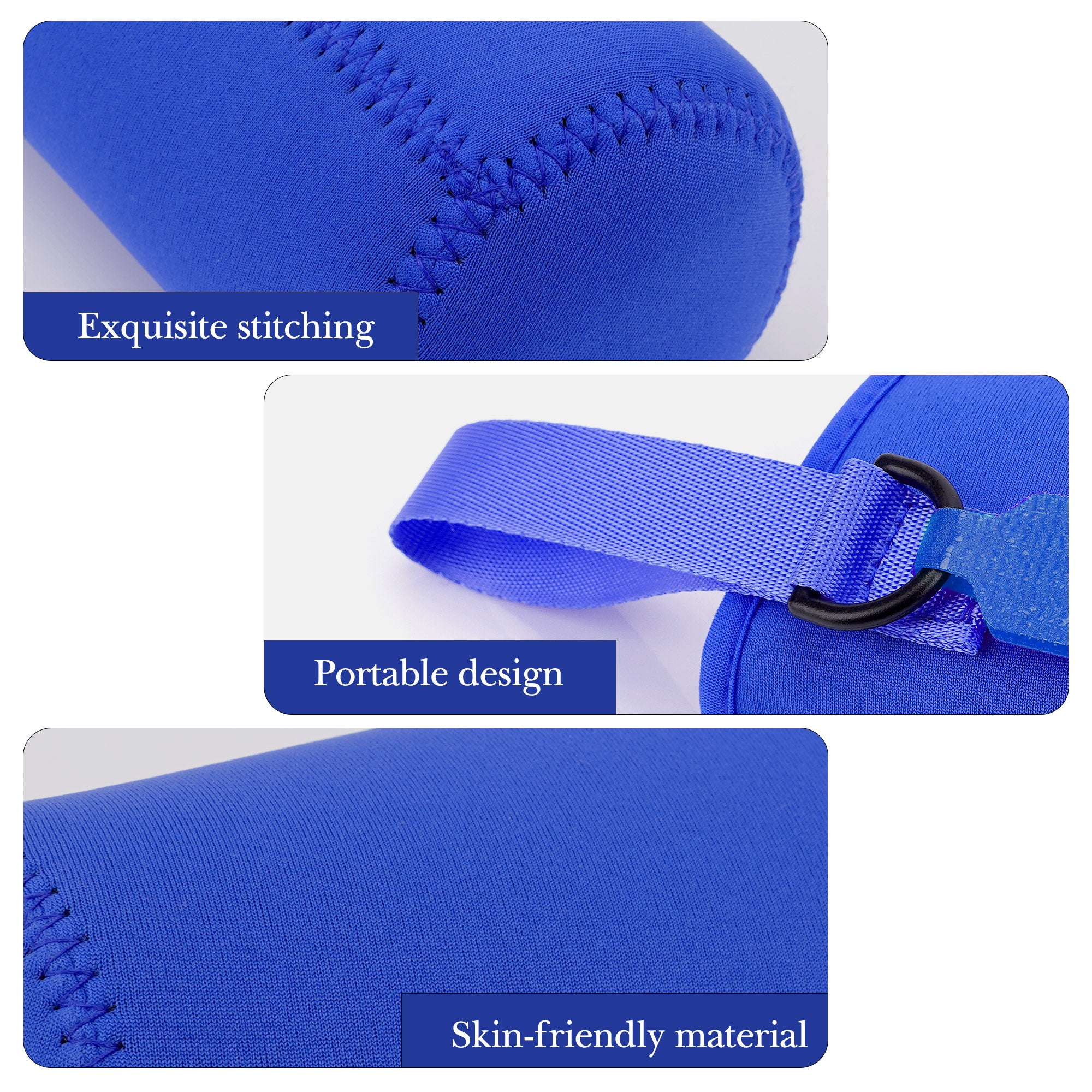 Linkidea Water Bottle Sleeve Compatible with Contigo Aubrey Tritan 14oz, Steel 13oz Kids Bottle, Waterbottle Holder Bag with Name Tag, Navy Blue