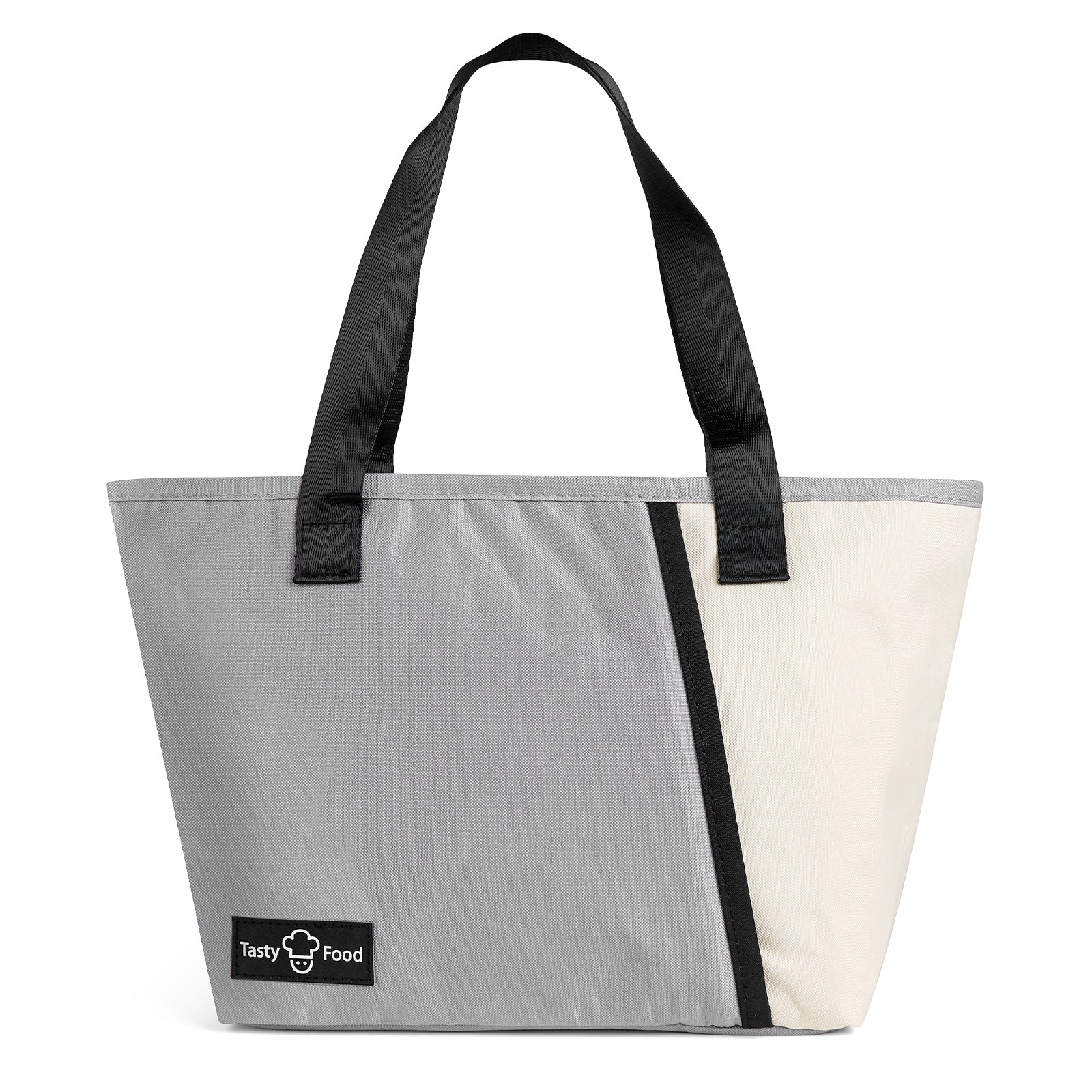 Linkidea Insulated Lunch Bag, Reusable Lunch Tote Bag with Zipper for Men & Women, Insulated Lunch Box Bag with Hand Strap Compatible with Bentogo, Iteryn, Bentoheaven, Ello, Natraprow (Grey)
