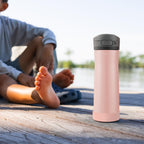 Linkidea 2 Pack Water Bottle Boot Compatible with Contigo Jackson Chill 2.0 20oz/24oz, Ashland Chill 20oz/24oz, Silicone Anti-Slip Bottle Bottom Bumper Protector (Ice Pink)