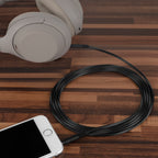 Linkidea Audio Cable for Sony WH-1000XM6/1000XM5/1000XM4, ULT WEAR, WH-CH720, XB910N/XB900N, INZONE H5 Headphones, 3.5mm to 3.5mm Replacement Aux Cord (5 ft / 1.5 m)