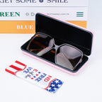 Extra Large Hard Shell Sunglasses Case, Oversized Sun Glasses Storage Organizer Compatible with TOM FORD FT0937 FT1044 Gucci GG0595S GG0875S GG0351S Rayban RB3717 (XXL / Pink)